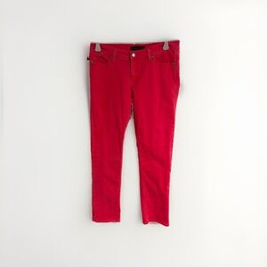 rock & republic womens jeans RED stretch HAMBURG R210147 EUC size‎ 12 W52